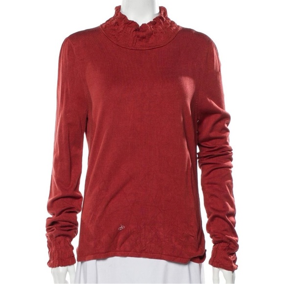 White + Warren Silk blend mock turtleneck sweater - Picture 1 of 7